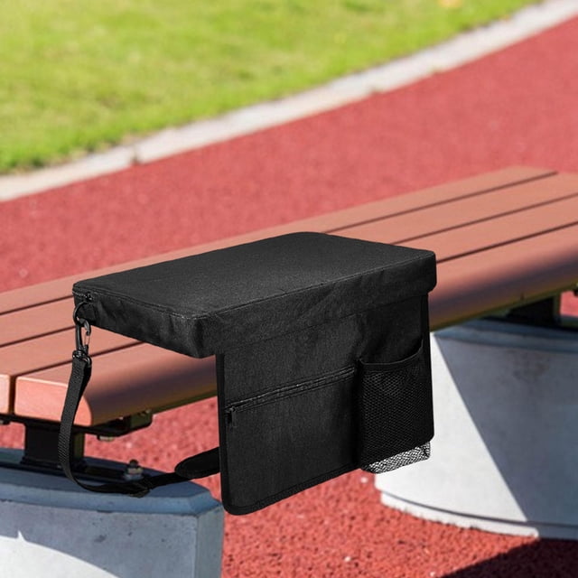 Cojín del asiento del estadio Sit Sit con almohadilla de muelle portátil de bolsillo con correa para el hombro para viajar con mochilas de viaje al