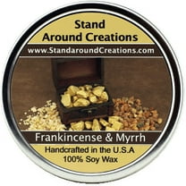 FRANKINCENSE & MYRRH TIN 16-OZ. ALL NATURAL SOY CANDLE