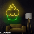 thumbnail image 4 of Glowneon Minimalist Cupcake Neon Led Lights For Bakery Wall Hangings, 4 of 5