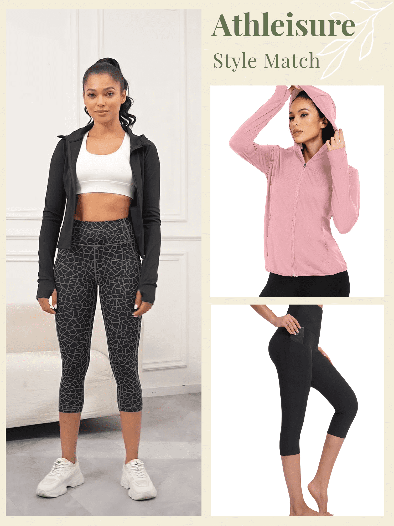NELEUS Womens High Waist Yoga Capris Tummy Control Workout Stretch Capri Leggings with Pockets,Black+Gray+Red,US Size XL