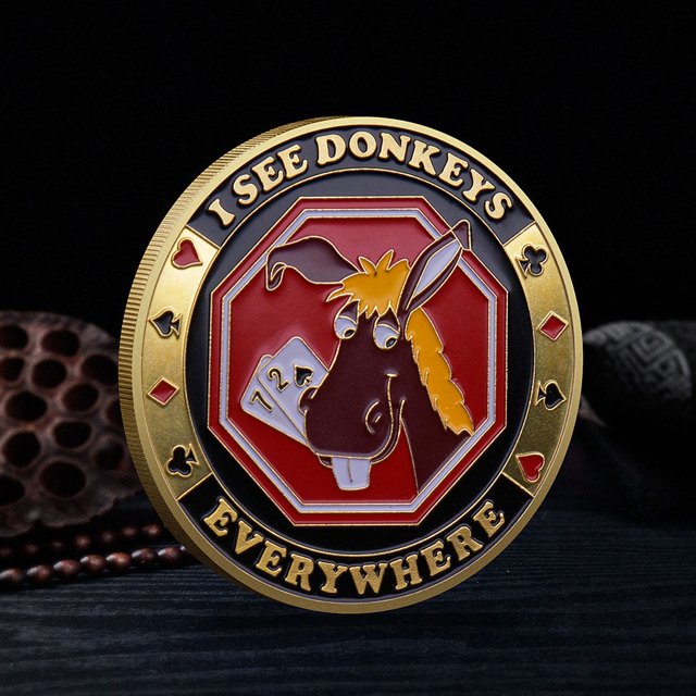 Moneda conmemorativa de prensado de marca Moneda conmemorativa de pintura de metal Moneda virtual Insignia
