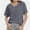 Deep Gray, variant on Women's Casual V-Neck T-Shirt - Short Sleeve Loose Fit Top, Breathable Summer Tee