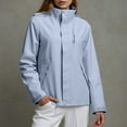 thumbnail image 1 of HUITKMM Womens Fall Jackets Unisex Windproof Outdoor Jacket Stylish and Versatile for Couples, 1 of 5