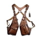 thumbnail image 5 of Bolso de hombro para axila, bolso medieval de doble hombro para axila, bolso tipo funda para teléfono Marrón, 5 of 9