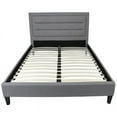 thumbnail image 2 of Baxter Queen Platform Bed Upholstered in Gray Fabric, 2 of 2