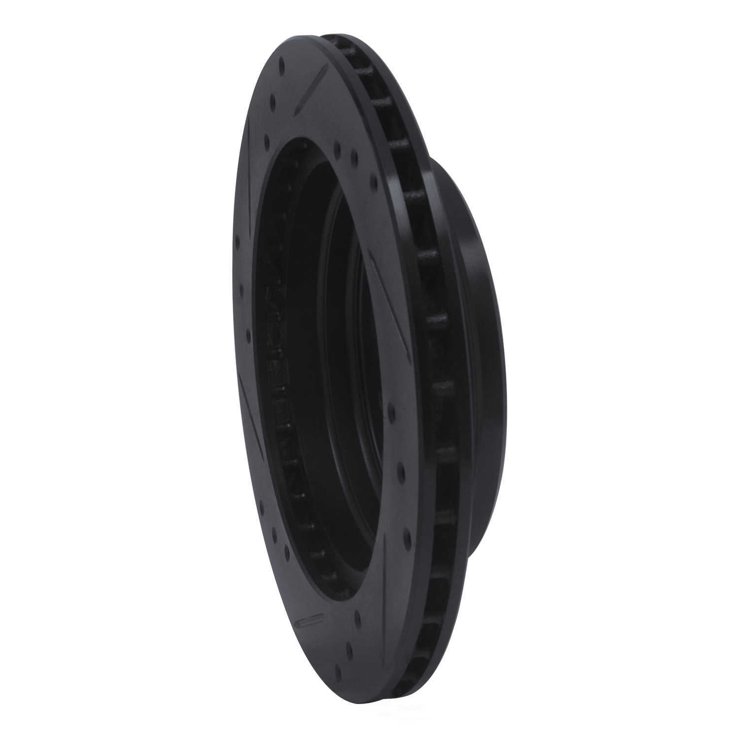 Dynamic Friction Company 633-80015R DFC Brake Rotor - Drilled And Slotted - Black