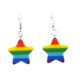 thumbnail image 1 of Rainbow Heart Star Earring For Women Acrylic Fringe Heart Star Dangle Earring----Pentagram--Product code 73203 Pentagram, 1 of 5
