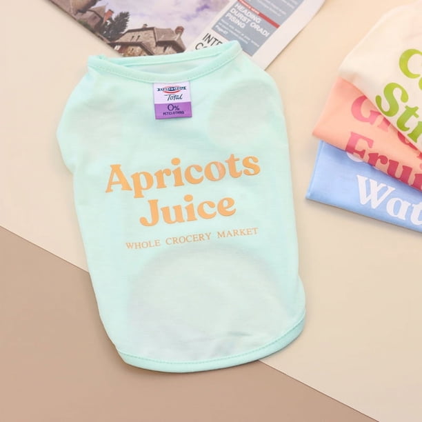 Ropa para mascotas, ropa para perros y gatos, chaleco fino, ropa para mascotas de primavera y verano, chaleco fresco de cuatro colores
