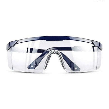 

Aobuchunpin Protective Anti-Fog Glasses Isolation Breathable Anti-Spit Goggles Fully Clear blue