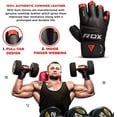 thumbnail image 6 of RDX Cow Hide Leather Gym Weight Lifting Gloves Training Fitness Exercise, 6 of 6