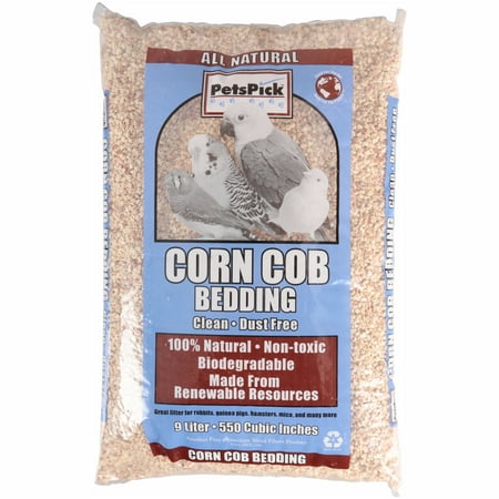 Pet's Pick Corn Cob Bedding, 9 l (Best Way To Remove Corn Off The Cob)