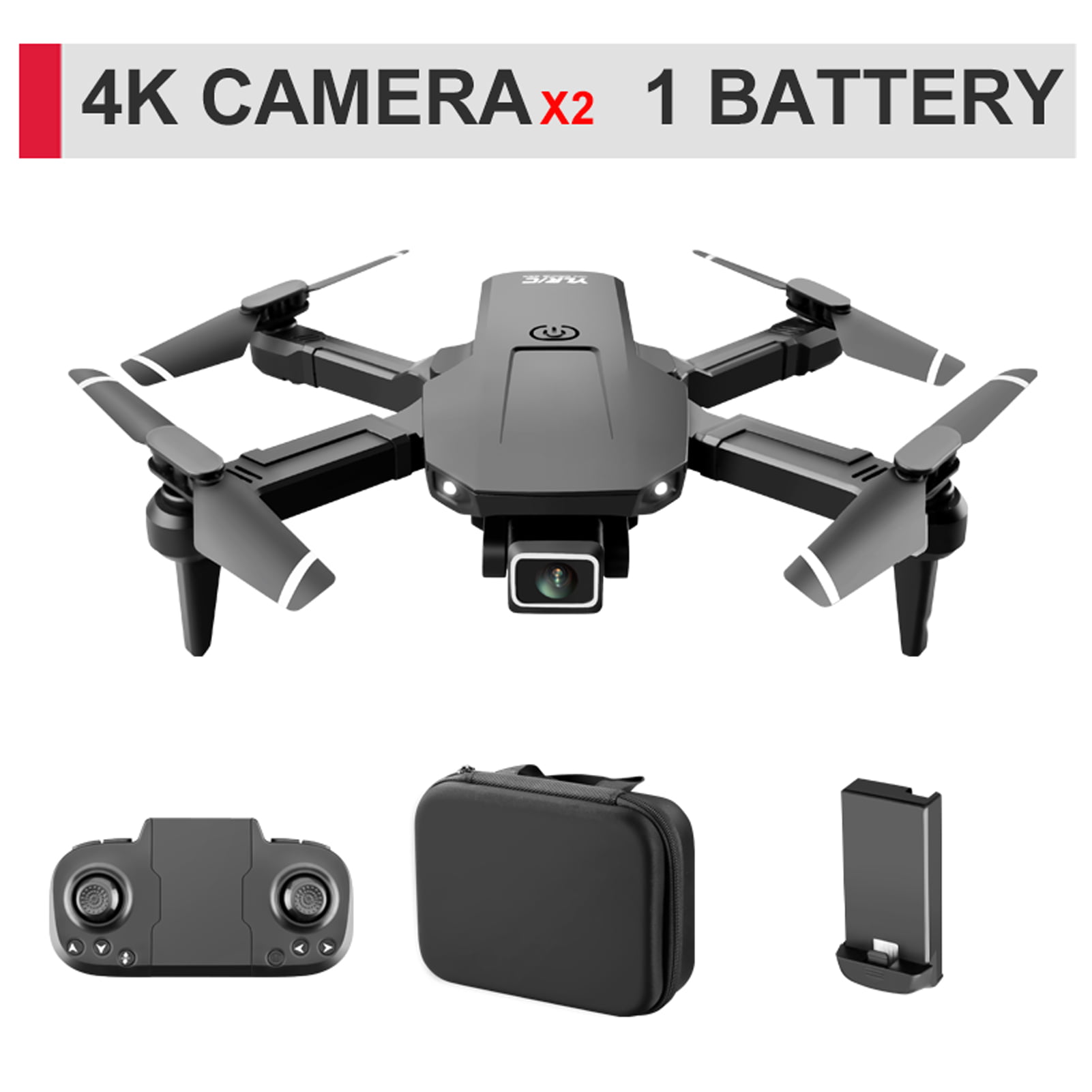 opskrift klud Lav en seng Eccomum S68 Rc Drone with Camera 4K Wi-Fi Fpv Dual Camera Drone Mini  Folding Quadcopter Toy for Kids with Gravity Sensor Control Headless Mode  Gesture Photo Video Function - Walmart.com