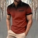 thumbnail image 2 of Eres Más Que una Camisa de Puntuación de Prueba Polka Gradiente Botón de Solapa, Deporte de Manga Corta Top de los Hombres, 2 of 5