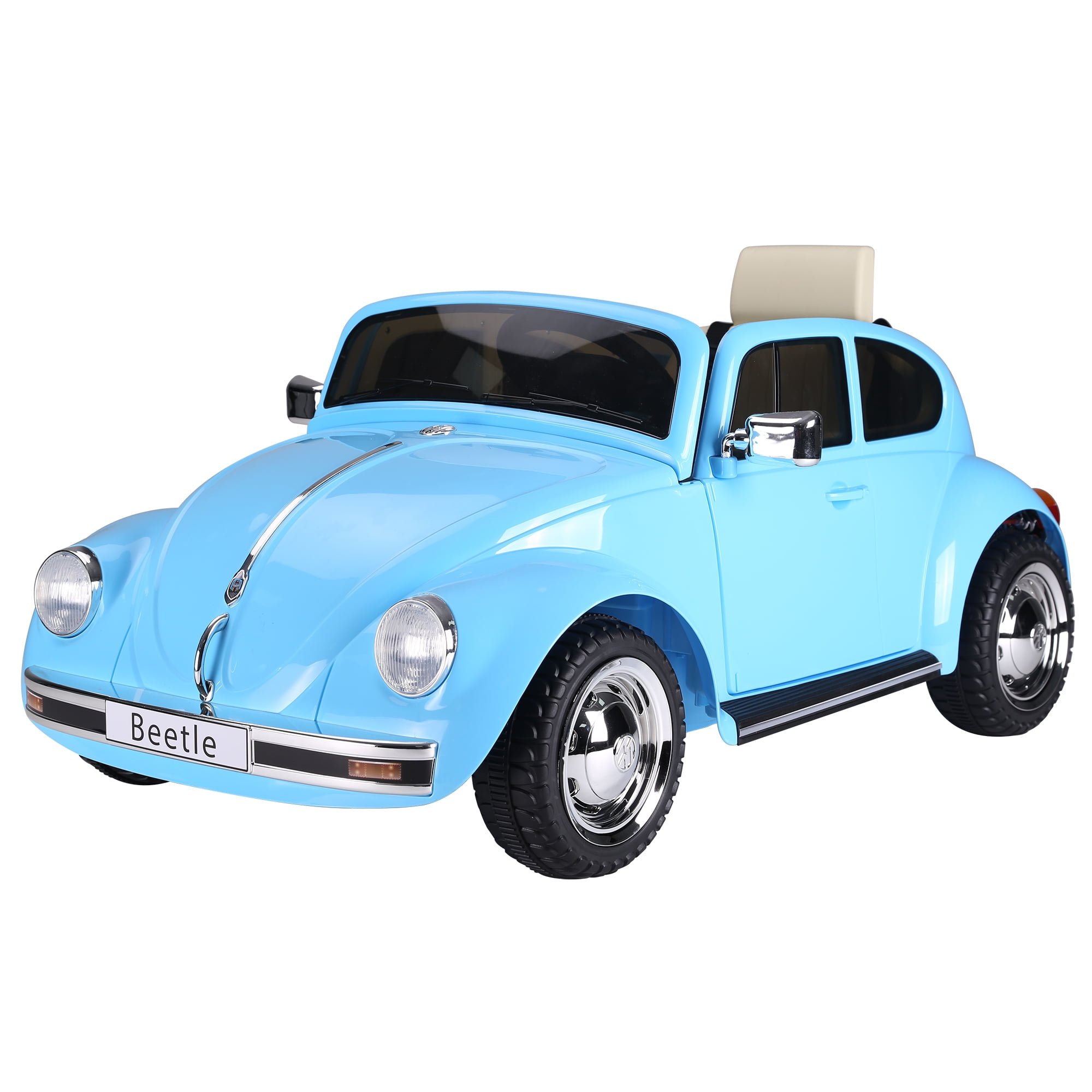 PERSONALISED PLATE Blue VW Beetle Boys Girls Toy Model Car Birthday Present
