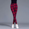 thumbnail image 3 of VIIANLES, mallas deportivas para mujer, pantalones a rayas florales con rejilla, pantalones de cintura alta, mallas sexis con estampado a cuadros a la moda, 3 of 5