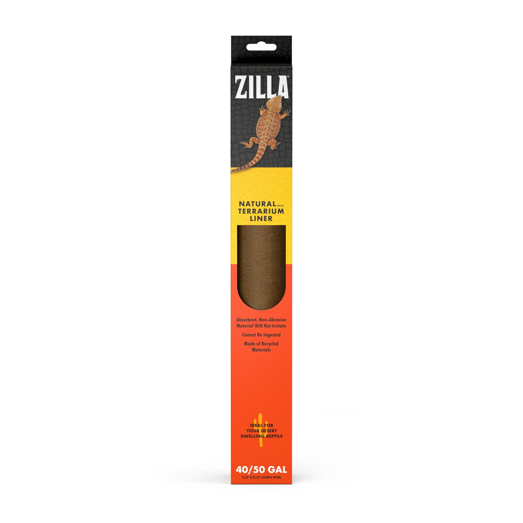 Zilla Reptile Terrarium Liner Brown Green|Brown 40/50 Gallon