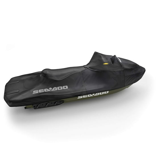 Sea-Doo Fish Pro Cover for Models WITHOUT suspension in Black, 295100925