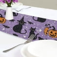 thumbnail image 4 of Yayeee Table Runner 70 inches Long Home Kitchen Dinning Party Decoration, Halloween Cats, 4 of 7