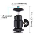 thumbnail image 4 of Aluminum Rotatable Mini Tripod Ball Head 1/4" Screw Rotary Mount Stand forNikon DSLR DV Camera, 4 of 7