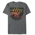 thumbnail image 2 of Men's Lion King Hakuna Matata Sunset Circle Graphic Tee Charcoal Heather Medium, 2 of 6