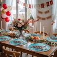thumbnail image 5 of Round Placemats Ocean Sea Turtle 15 inch Set of 6 Table Mats for Dining Table Nautical Retro Watercolor Heat Resistant Non-Slip Kitchen & Home Decorative Place Mat Set, 5 of 8