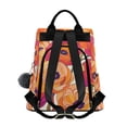 thumbnail image 2 of FORMRS Women's Travel Backpack Purse Anti-Theft Hidden Pockets Casual Shoulder Bag, Orange Hand Drawn Floral, 2 of 7