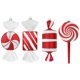 thumbnail image 4 of Colgantes de bastón de caramelo rojo con forma de piruleta grande para Navidad, adornos de bolas colgantes para árbol de Navidad 2024, decoración navideña para el hogar, regalo de Año Nuevo, 4 of 5