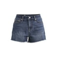 thumbnail image 3 of No Boundaries Women's Mid Rise Denim Short, Sizes 2-26W, 3 of 5