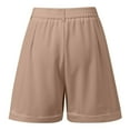 thumbnail image 5 of Woman’s Shorts Womens Casual Shorts Stylish Women's High Waist Tailored Shorts for Casual Work and Summer Outings Comfortable Pleated Design with Pockets for Everyday and Dressy Occasions, 5 of 5