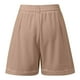 thumbnail image 4 of MKLEKYY Pantalones Cortos de Vestir de Cintura Alta para Mujer con Pliegues, Bolsillos Laterales y Espalda Elástica, Cómodos, Transpirables, Informales, para Viajar, Verano, Primavera y Otoño., 4 of 4