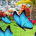 thumbnail image 4 of WIFKLSIIPG Butterfly Acrylic Outdoor Garden Ground Insert Garden Garden Decoration Insert Card(Blue), 4 of 7