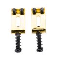 thumbnail image 3 of Wilkinson M Series 10.8mm Vintage Style Steel Saddles for Imported Strat Style Electric Guitar Wilkinson M Series Bridge, Gold (Set of 2), 3 of 5