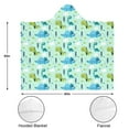 thumbnail image 3 of Wearable Blanket,LightGreen Dinosaurs Clouds Trees Pattern Hooded Wearable Flannel Blanket for Adults & Teens,Winter Poncho Shawl Wrap Cape Cozy Anti-Pill,50"x60", 3 of 5