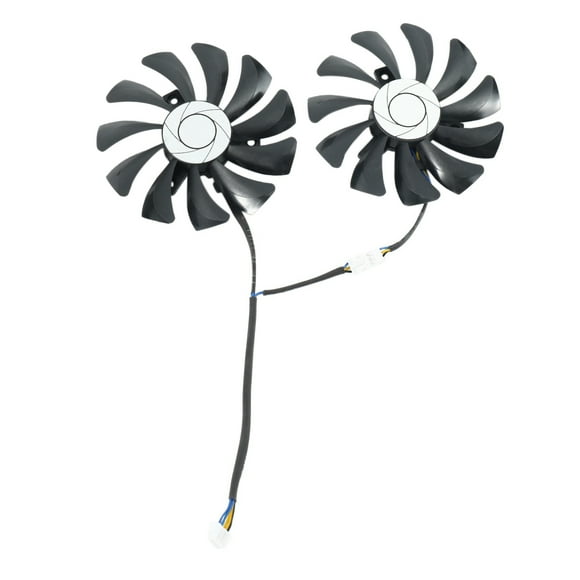 New 2 Pair Graphics Card Fan 85mm Ha9010H12F-Z 4Pin Cooler Fan Replacement for Gtx 1060 Oc 6G Gtx 960 P106-100 P106