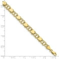 thumbnail image 3 of Primal Gold 10 Karat Yellow Gold Double Link with Hearts Charm Bracelet, 3 of 3