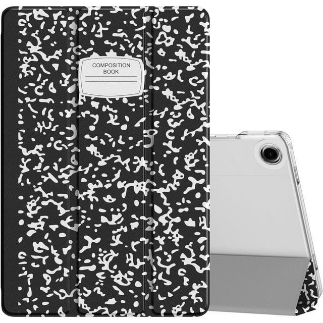 KOMI Étui pour Galaxy Tab A9+/A9 Plus 11 Pouces 2023, Support Mince, Couverture Intelligente Protectrice avec Étui Arrière Rigide en PC Translucide pour Tablette Tab A9 Plus (SM-X210/X216/X218), Réveil/sommeil Automatique, Portable Noir