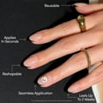 thumbnail image 4 of Glamnetic x Fanatics Press On Nails - Pittsburgh Steelers | Short Almond Fake Nails, NFL Steelers Black French Tips, Football Nails, Salon-Quality | 15 Sizes - 30 Nail Kit with Glue, 4 of 6