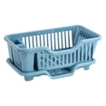 thumbnail image 4 of Fancyes Dish Drying Rack with Drain Tray Dinnerware Organizer Sink Dish Drainer Dish Rack and Drainaboard for Cafe Kitchen Countertop blue, 4 of 8