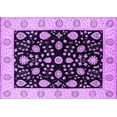 thumbnail image 1 of Ahgly Company Indoor Rectangle Oriental Purple Traditional Area Rugs, 6' x 9', 1 of 4