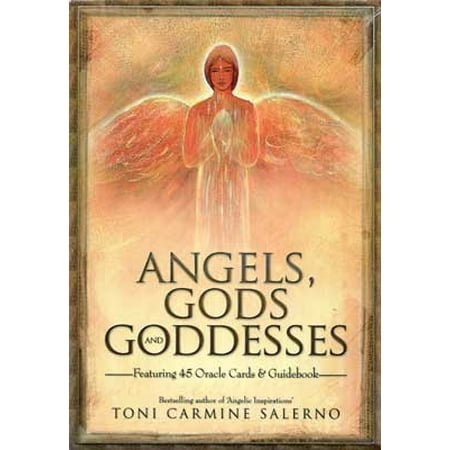 Party Games Accessories Halloween Séance Tarot Cards Angels, Gods, and Goddesses Oracle (deck and book) by Toni Carmine Salerno