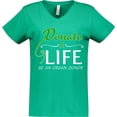 thumbnail image 3 of Inktastic Donate Life-Be an Organ Donor Women's V-Neck T-Shirt, 3 of 5