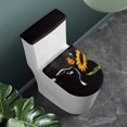 thumbnail image 3 of HELLHERO Sunflower Cozy Polyester Lid Cover Set for Toilet Elastic Edge Fashion Toilet Bowl Cover Stretch for Indoor Home, 3 of 8