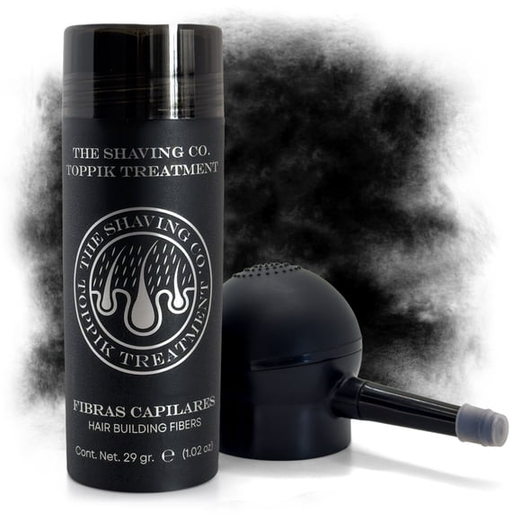 KIT NEGRO FIBRAS CAPILARES Y APLICADOR THE SHAVING CO. TOPPIK TREATMENT. UNISEX.