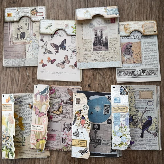 192 Sheets 6.7×4.7Inch Scrapbooking Card Stock Decorative Scrapbook Paper Pad,Single-Side Printing Decoupage for DIY Project Card Making Jourmaling Planner Photo Album Craft Supplies