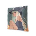 thumbnail image 3 of Halloween Animation Style Witch Throw Pillow Covers 20x20 Inch 2 Packs Decorative Square for Living Room Couch Bed Sofa, 3 of 6