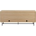thumbnail image 4 of Walker Edison Modern Scandinavian Fluted Door Kitchen Storage Sideboard Buffet Cabinet Console, 69 Inch, Coastal Oak/Black My Lux Decor Round, 4 of 6