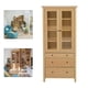 thumbnail image 3 of Vitrina para casa de 2x1/10, modelo de muebles en miniatura, librería de cristal con cajón para adorno para hogar perfke Gabinete de casa de muñecas, 3 of 8