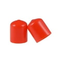 thumbnail image 2 of Uxcell 3/4-inch ID Red Screw Thread Protectors Vinyl End Caps 5 Pack, 2 of 5