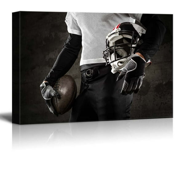 wall26 Canvas Prints Wall Art - American Football Uniform | Modern Wall Decor/Home Decoration Stretched Gallery Canvas Wrap Giclee Print. Ready to Hang - 16" x 24"