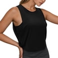 thumbnail image 2 of Lixiuxyad Women's Tank Top Camisole Women's Casual Sleeveless Yoga Tank Top Loose Fit Comfortable Summer Workout Vest For Daily Wear Outdoor Activities,Black, 2 of 5